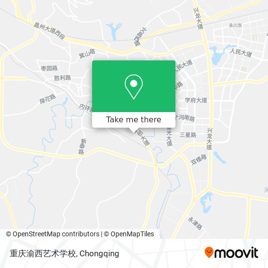 重庆渝西艺术学校 map