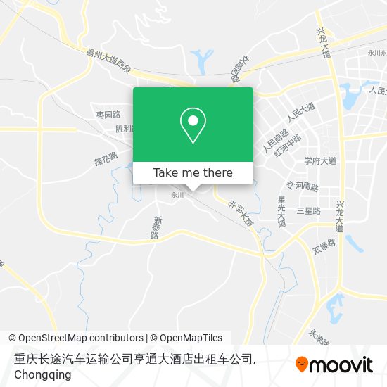 重庆长途汽车运输公司亨通大酒店出租车公司 map