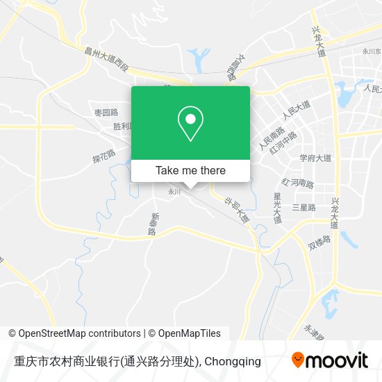 重庆市农村商业银行(通兴路分理处) map