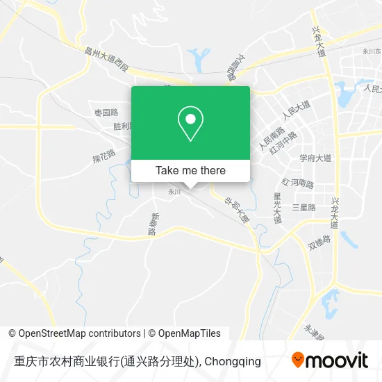 重庆市农村商业银行(通兴路分理处) map