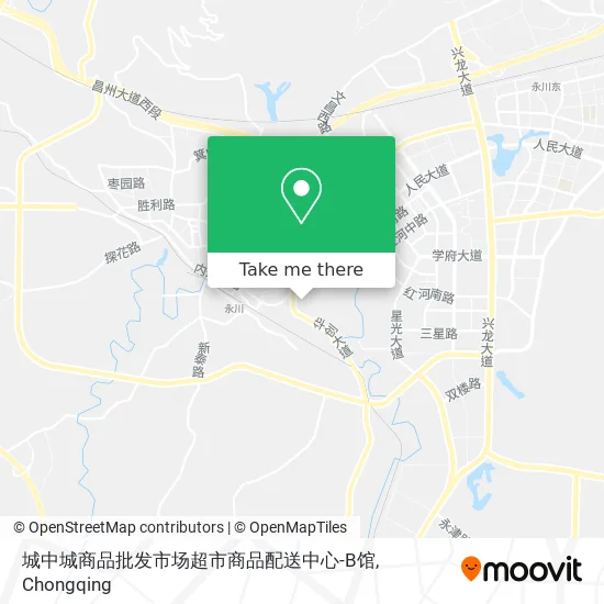 城中城商品批发市场超市商品配送中心-B馆 map