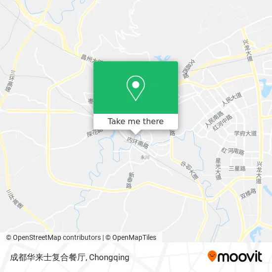 成都华来士复合餐厅 map