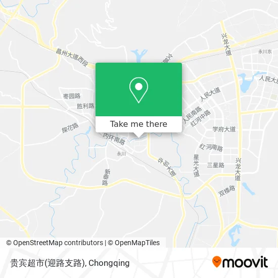 贵宾超市(迎路支路) map