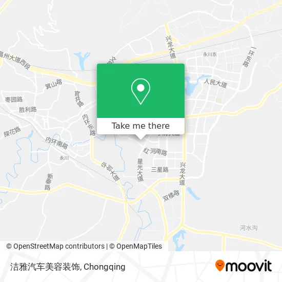 洁雅汽车美容装饰 map