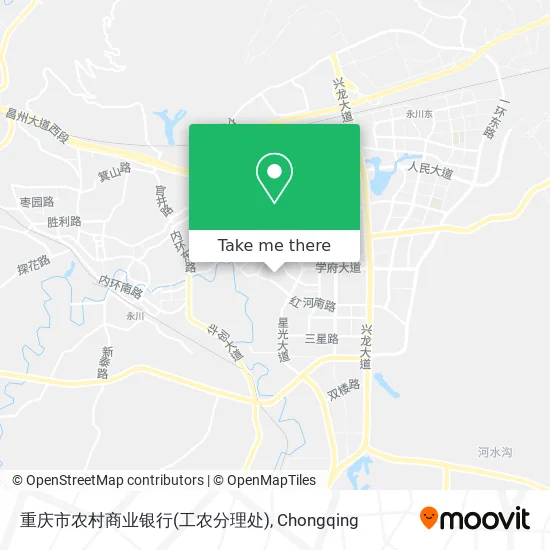 重庆市农村商业银行(工农分理处) map