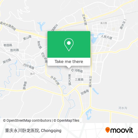 重庆永川卧龙医院 map