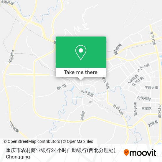 重庆市农村商业银行24小时自助银行(西北分理处) map