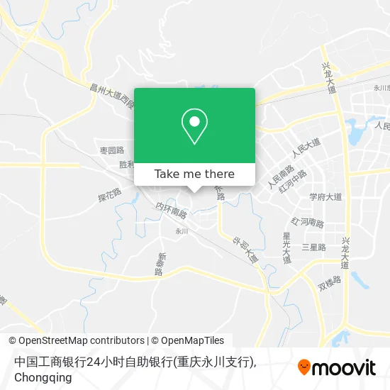 中国工商银行24小时自助银行(重庆永川支行) map