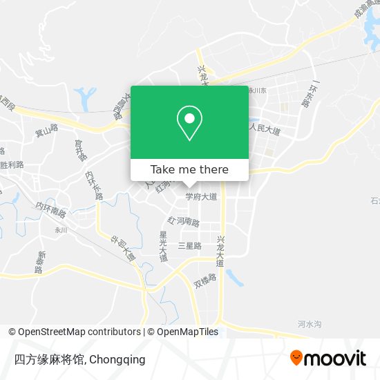 四方缘麻将馆 map