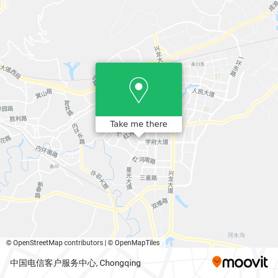 中国电信客户服务中心 map