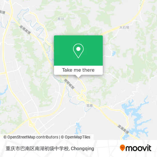 重庆市巴南区南湖初级中学校 map