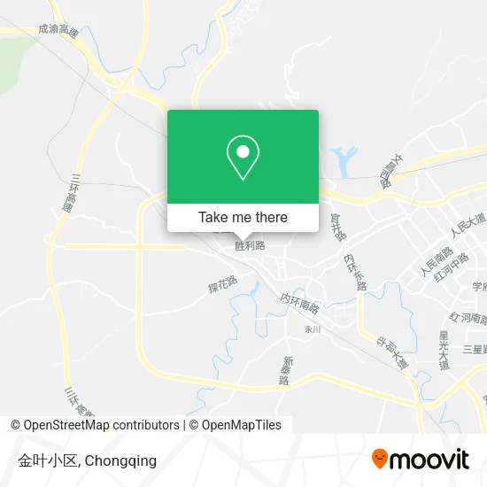 金叶小区 map
