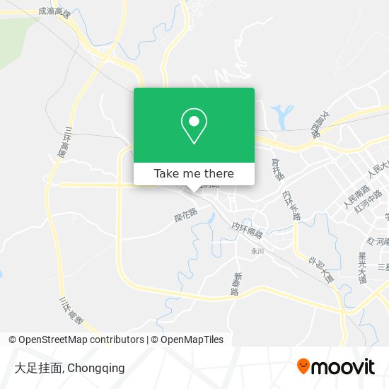 大足挂面 map