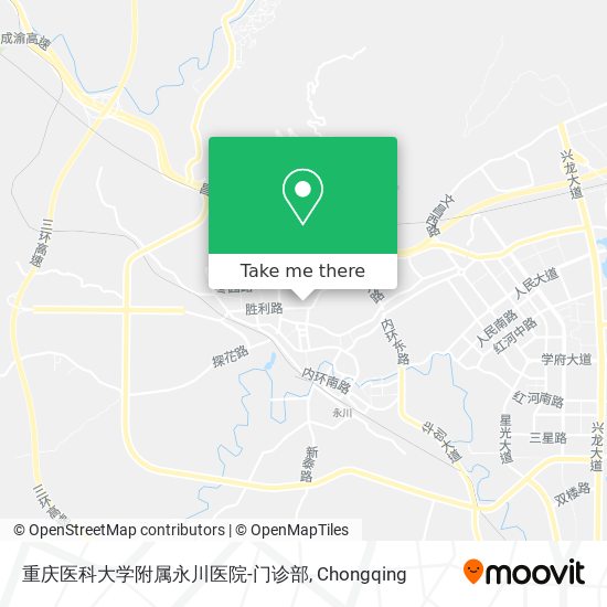 重庆医科大学附属永川医院-门诊部 map