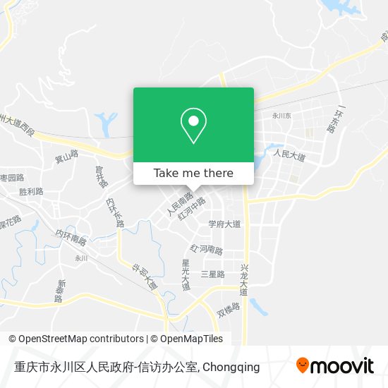 重庆市永川区人民政府-信访办公室 map