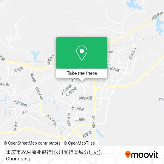 重庆市农村商业银行(永川支行棠城分理处) map