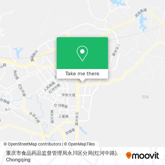 重庆市食品药品监督管理局永川区分局(红河中路) map