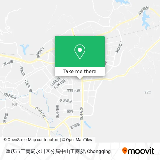 重庆市工商局永川区分局中山工商所 map