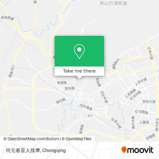 何元春盲人按摩 map