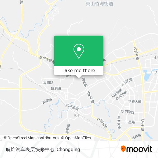 航饰汽车表层快修中心 map