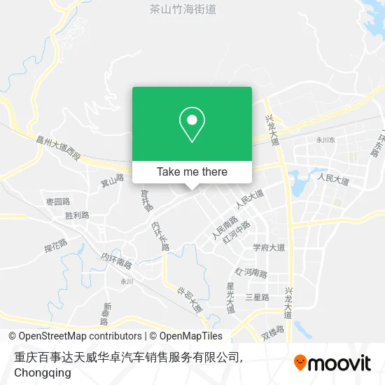 重庆百事达天威华卓汽车销售服务有限公司 map