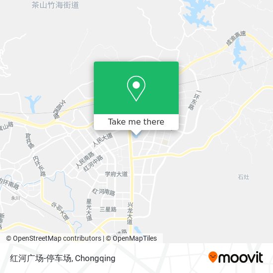 红河广场-停车场 map
