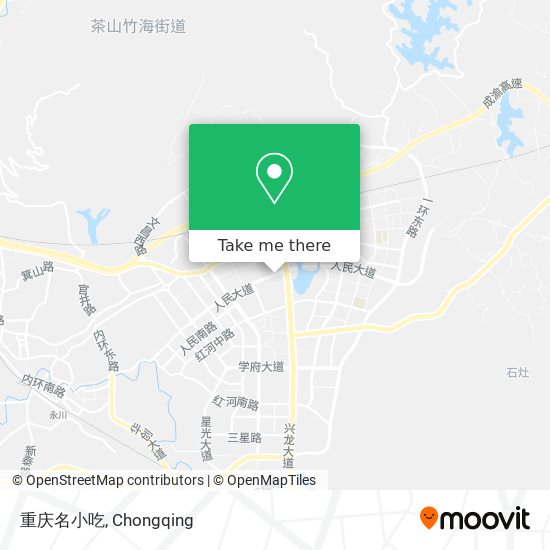 重庆名小吃 map