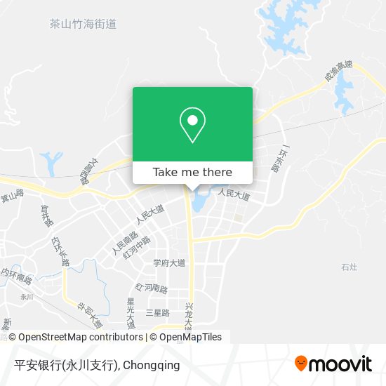 平安银行(永川支行) map