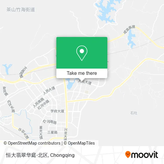 恒大翡翠华庭-北区 map