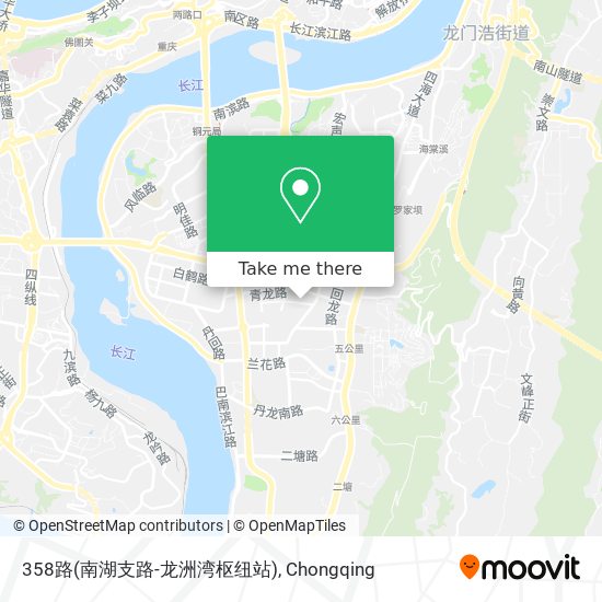 358路(南湖支路-龙洲湾枢纽站) map