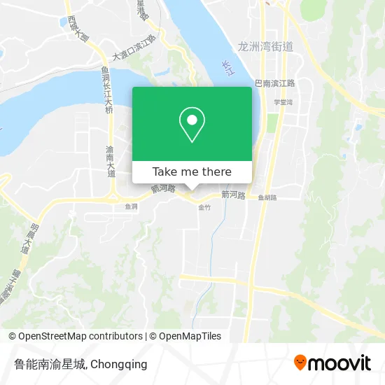 鲁能南渝星城 map