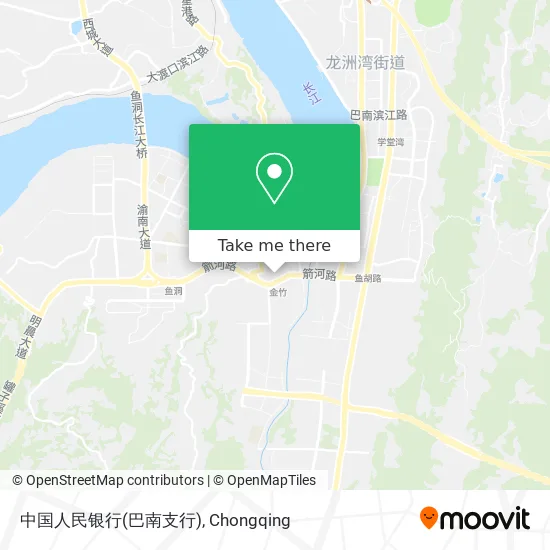 中国人民银行(巴南支行) map