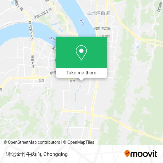 谭记金竹牛肉面 map
