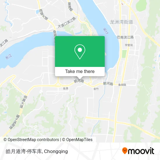 皓月港湾-停车库 map