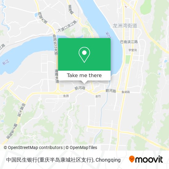 中国民生银行(重庆半岛康城社区支行) map