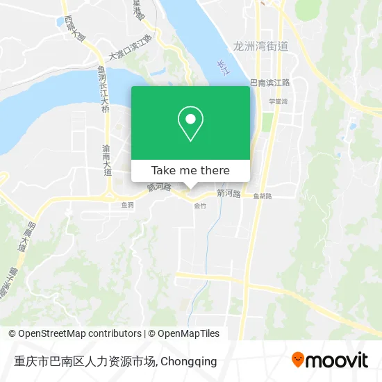 重庆市巴南区人力资源市场 map