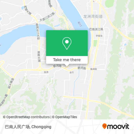 巴南人民广场 map