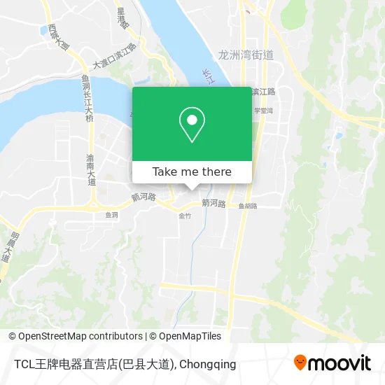 TCL王牌电器直营店(巴县大道) map