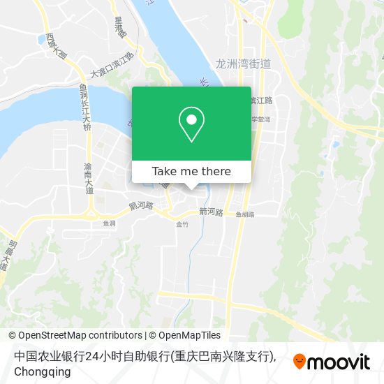 中国农业银行24小时自助银行(重庆巴南兴隆支行) map