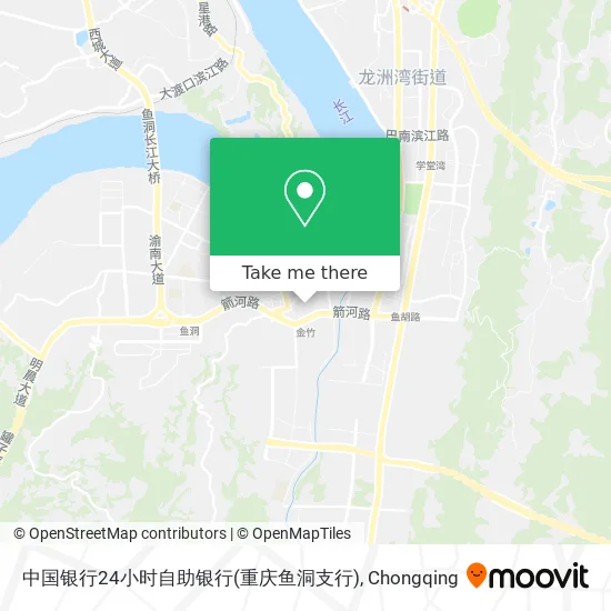 中国银行24小时自助银行(重庆鱼洞支行) map
