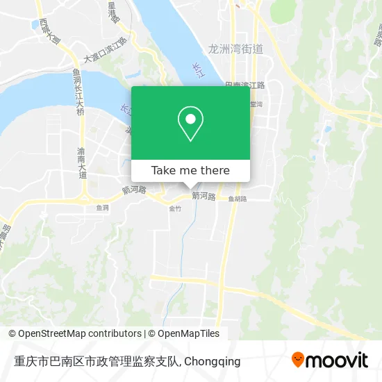 重庆市巴南区市政管理监察支队 map
