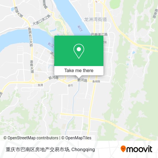 重庆市巴南区房地产交易市场 map