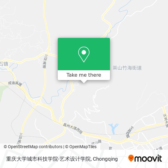 重庆大学城市科技学院-艺术设计学院 map
