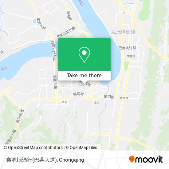 鑫源烟酒行(巴县大道) map