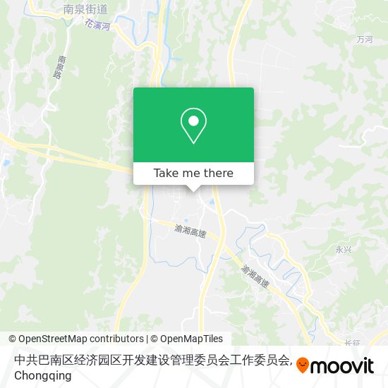 中共巴南区经济园区开发建设管理委员会工作委员会 map