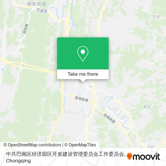 中共巴南区经济园区开发建设管理委员会工作委员会 map