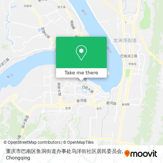 重庆市巴南区鱼洞街道办事处乌洋街社区居民委员会 map