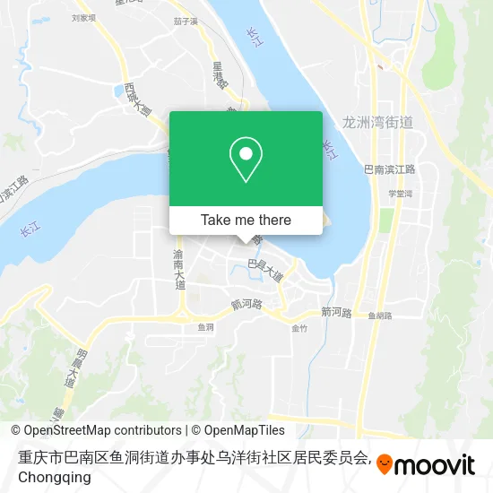 重庆市巴南区鱼洞街道办事处乌洋街社区居民委员会 map