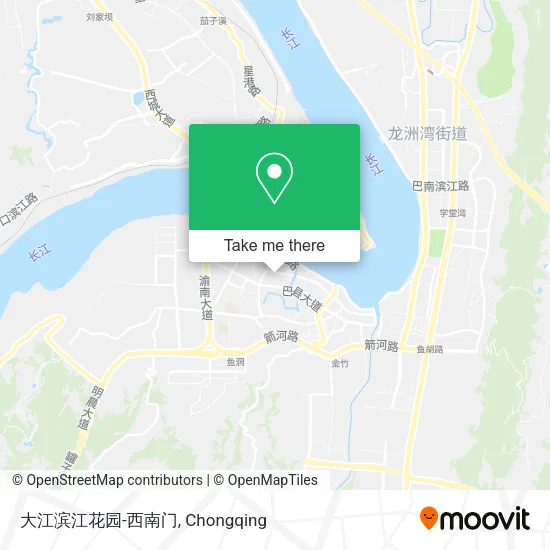 大江滨江花园-西南门 map