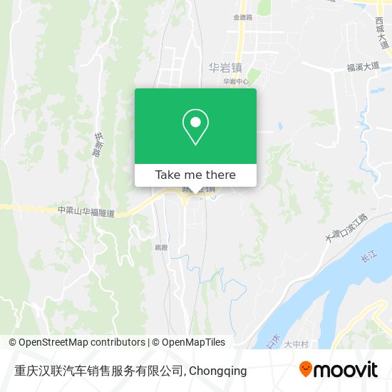 重庆汉联汽车销售服务有限公司 map